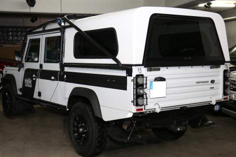 GFK-Hard Top – Defender 130 mit Sicherheitskäfig