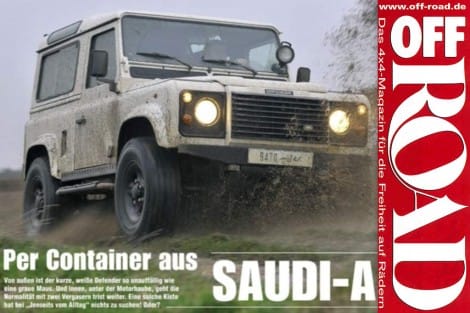 OFF ROAD: Per Container aus Saudi-Arabien