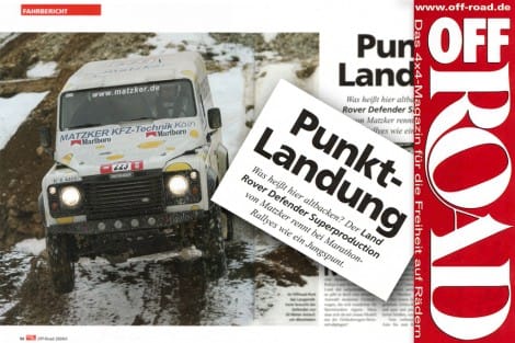 OFF ROAD: Punkt Landung