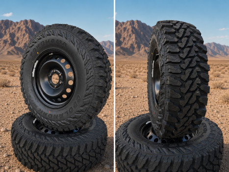 Offroad Radsatz 285 /75 R17 Mud Terrain auf 17 Zoll Stahlfelge - Ineos Grenadier