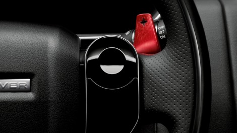 Rote Almuminium-Schaltwippen – Range Rover Sport
