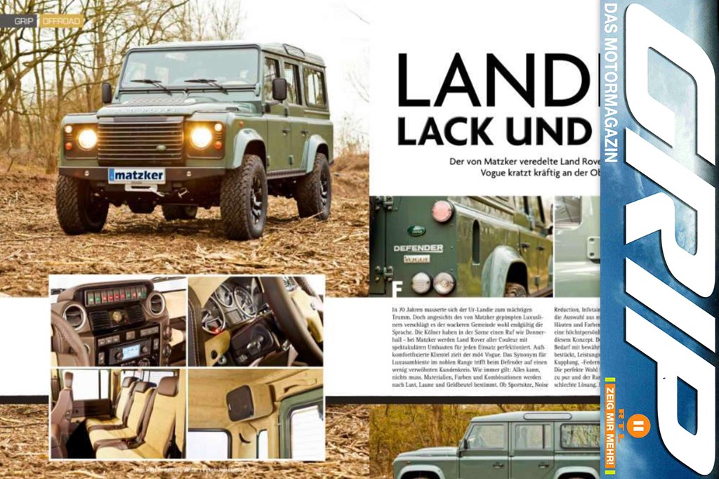 GRIP Magazin: Landie in Lack und Leder