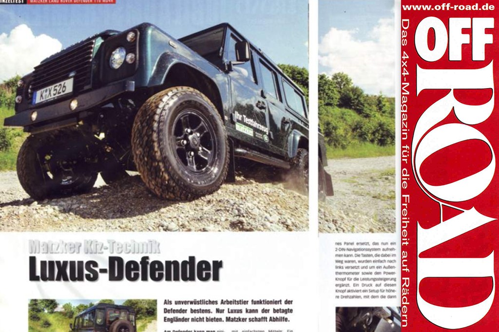 OFF ROAD: Luxus Defender