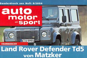 AUTO MOTOR UND SPORT Sonderdruck: Land Rover Defender Td5 von Matzker