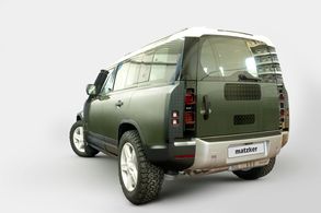 New Defender Reserveradhalter Aluminium-Abdeckung